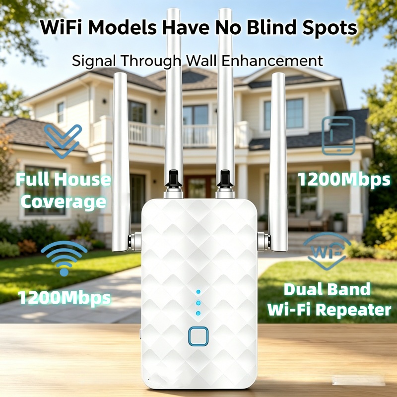 1200Mbps WiFi Repeater Wireles - Home Security No Wifi incelemesi ve fiyatı