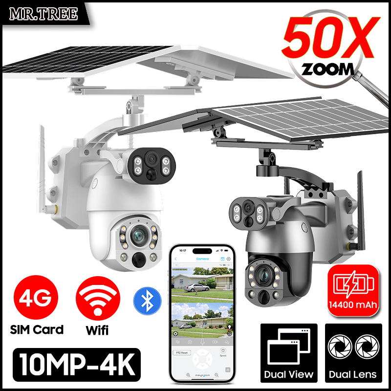 4K 50X Optical Zoom Dual Lens  - Home Security Outdoor Camera System incelemesi ve fiyatı