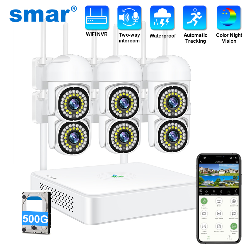 Smar 3MP Wireless CCTV Securit - Home Security Outdoor Camera System incelemesi ve fiyatı