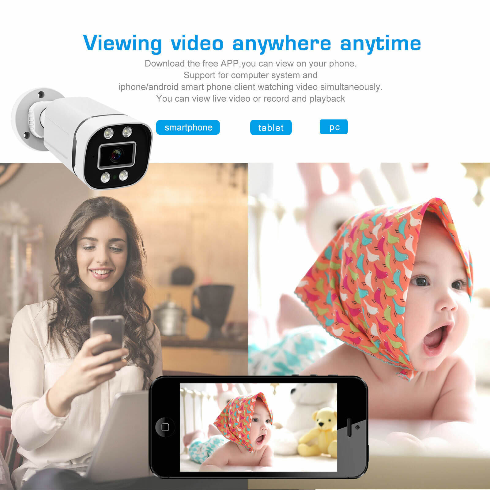 4CH 8CH AHD 2MP 5MP AHD Outdoo - Home Security Outdoor Camera System incelemesi ve fiyatı