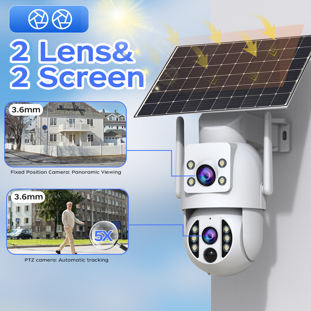 JOOAN 6MP Outdoor Solar Wifi C - Home Security Outdoor Camera System incelemesi ve fiyatı
