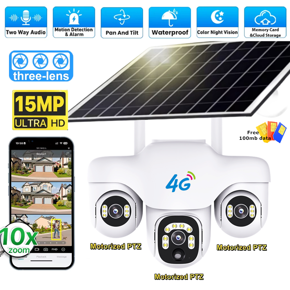 V380 Pro 15MP Triple Lens PTZ  - Home Security Outdoor Camera System incelemesi ve fiyatı