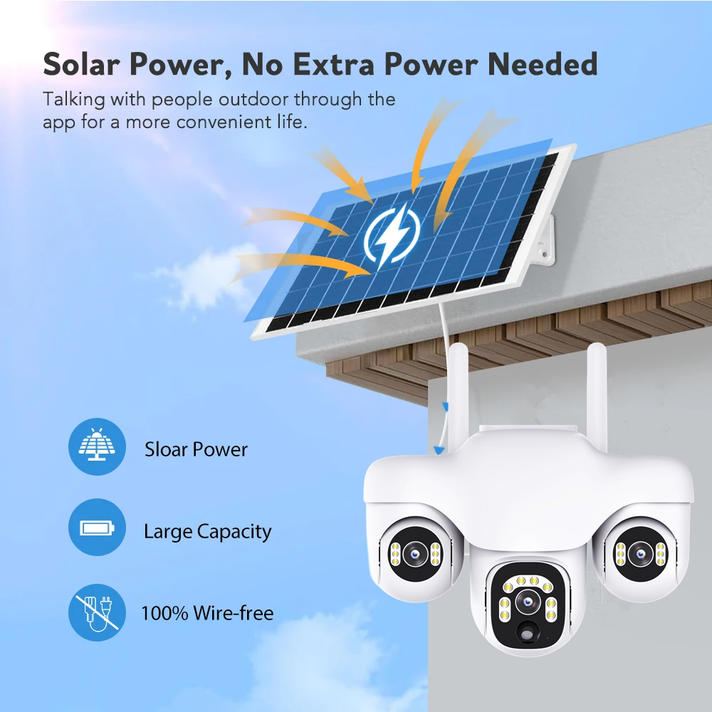 V380 Pro 15MP Triple Lens PTZ  - Home Security Outdoor Camera System incelemesi ve fiyatı