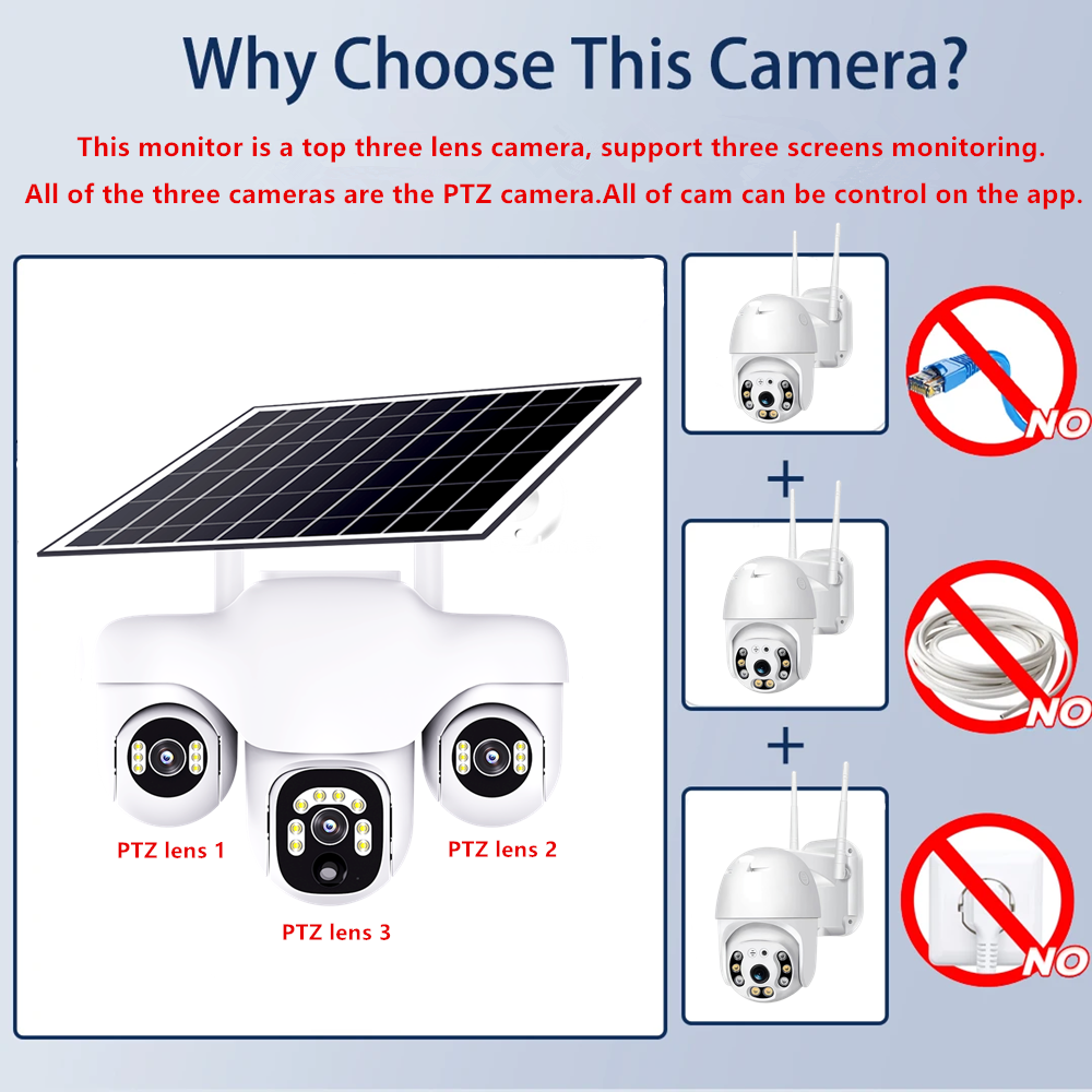 V380 Pro 15MP Triple Lens PTZ  - Home Security Outdoor Camera System incelemesi ve fiyatı