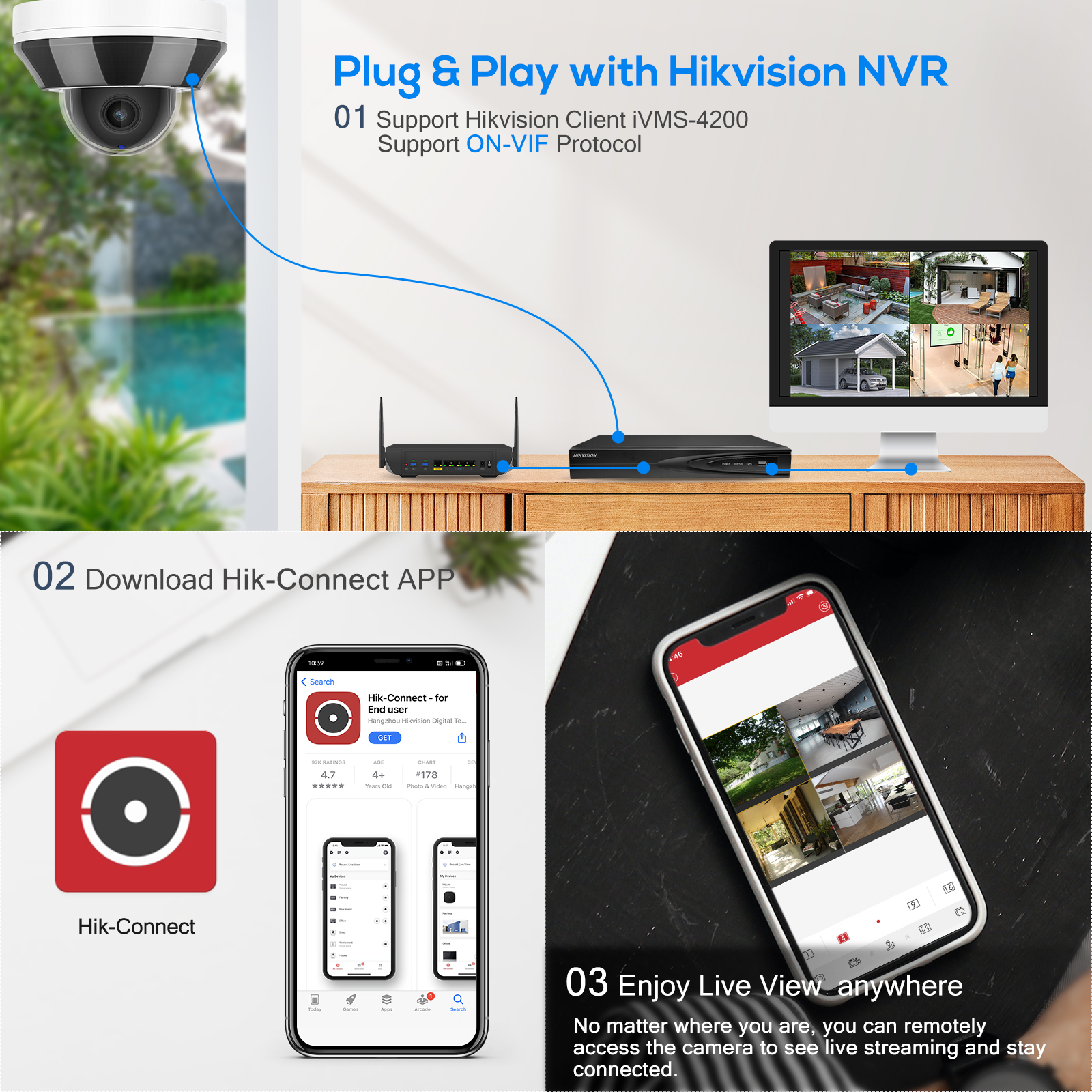 Hikvision Compatible 6MP HD PO - Home Security Hikvision incelemesi ve fiyatı