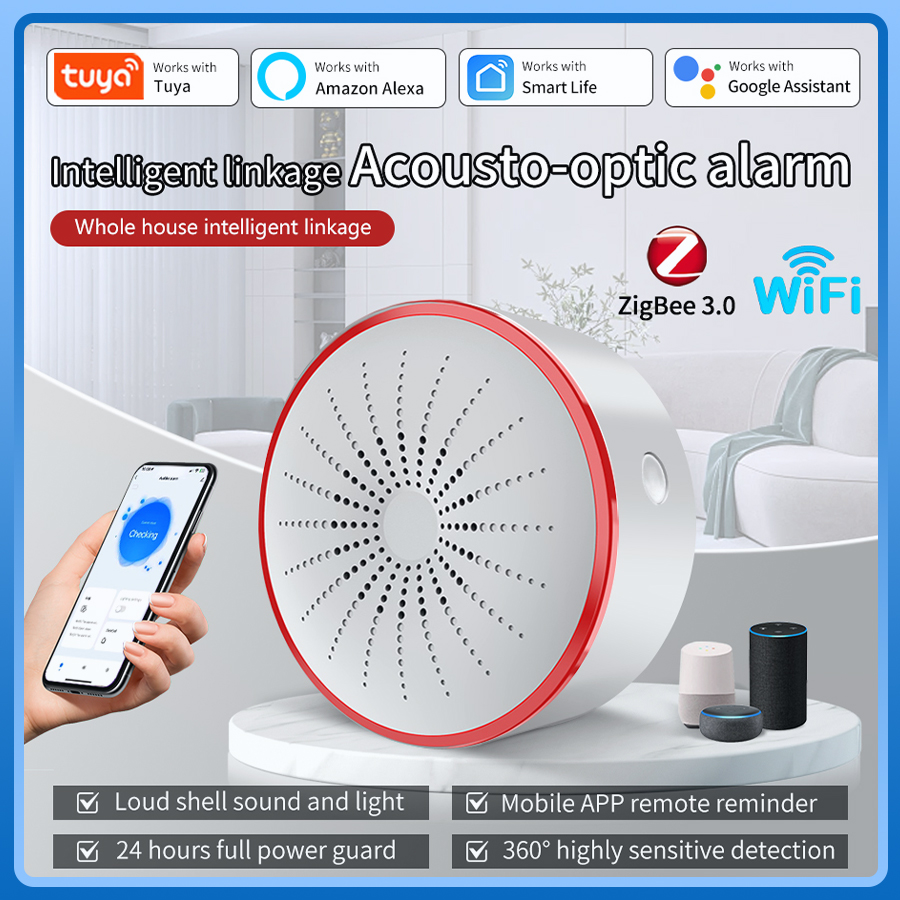 Tuya WiFi ZigBee Alarm Siren S - Home Security Blink incelemesi ve fiyatı